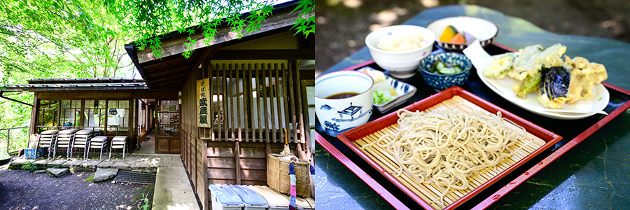 味のある古い建物のそば処 武蔵屋のお母様たちが心をこめた絶品手打ちそば