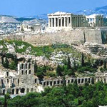 アクロポリスの丘に建つパルテノン神殿
