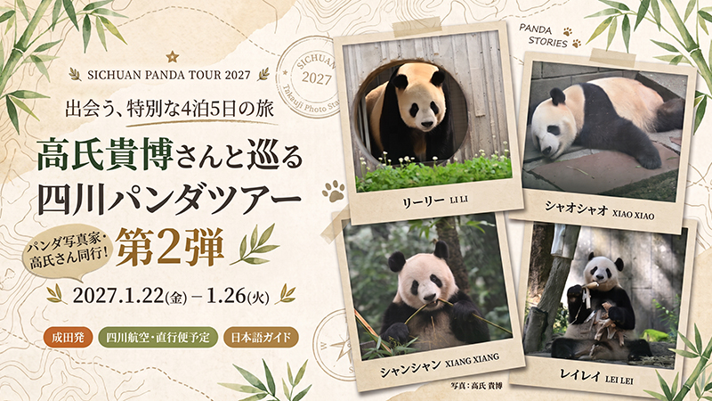 高氏貴博さんと巡る四川パンダツアー第2弾