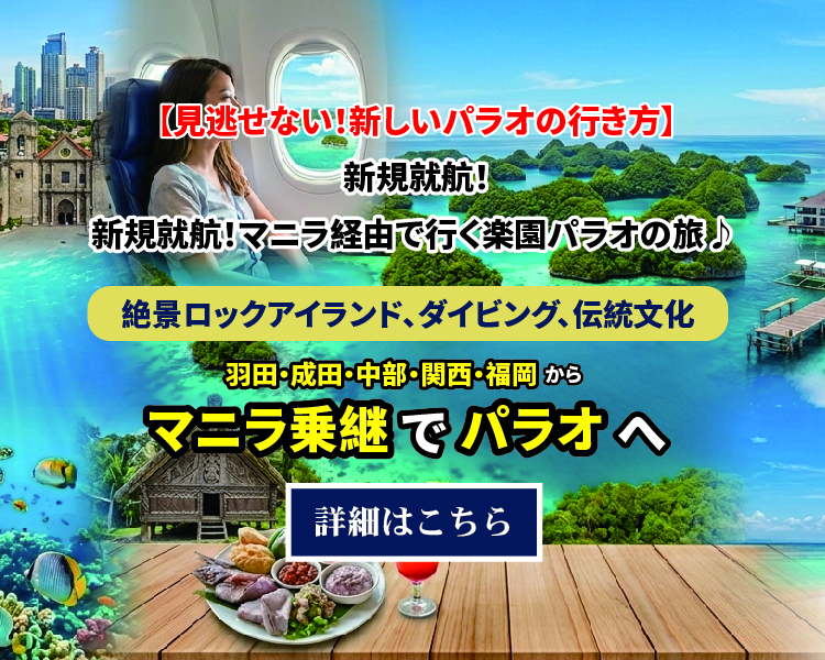 見逃せない！新しいパラオの行き方